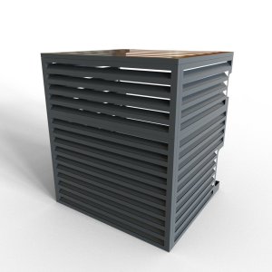 Aluminium Central AC Cover - Charcoal Grey - Image 4