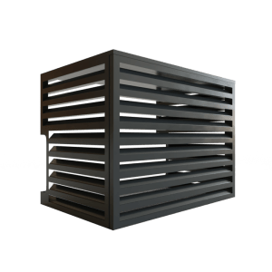 Aluminium Mini-Split AC Cover - Charcoal Grey - Image 2