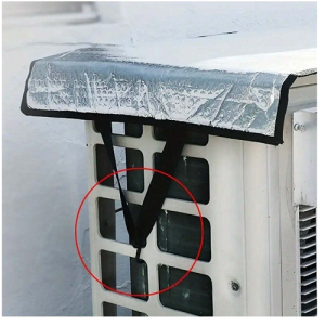 Air Conditioning Outdoor Unit Heat Insulation Pad, Appliance Box Sunshade Rain Snow Cover, Aluminum Foil Insulation A/C Sunscreen Cover - Image 8