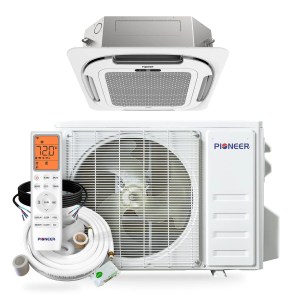 Pioneer Quantum Ultra 9,000 BTU 23 SEER2 230V Ceiling Cassette Ductless Mini-Split - Thumbnail 4