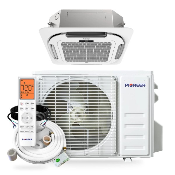 Pioneer Quantum Ultra 9,000 BTU 23 SEER2 230V Ceiling Cassette Ductless Mini-Split - Thumbnail 3