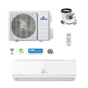 36,000 BTU 220V 17 SEER2 TGM Brand R-32 EcoBreeze Inverter Mini-Split Heat Pump High Wall (Wi-Fi Included)