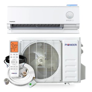 Pioneer® Quantum Fresh™ 12,000 BTU 24 SEER2 High-Wall Ductless Mini-Split Fresh Air Conditioner Inverter Heat Pump Full Set