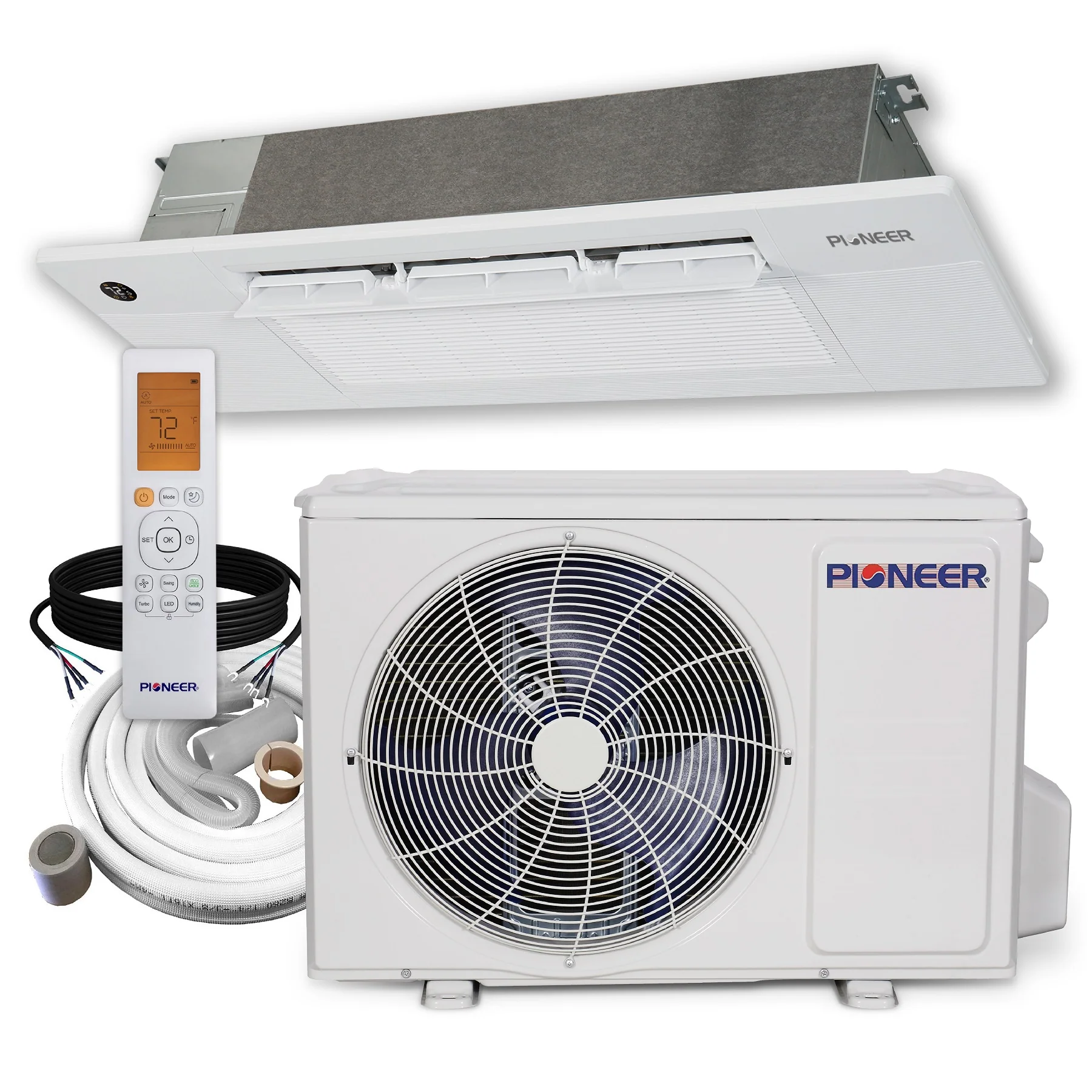 Pioneer® Quantum Ultra™ 18,000 BTU 22 SEER2 230V Single-Way Ceiling ...
